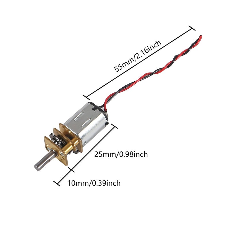 Coliao 6pcs Mini Micro N20 Gear Motor DC 3V-6V Slow Speed Full Metal Gearbox Micro Motor DC Motors for DIY Robot Car RC Toys - Image 2